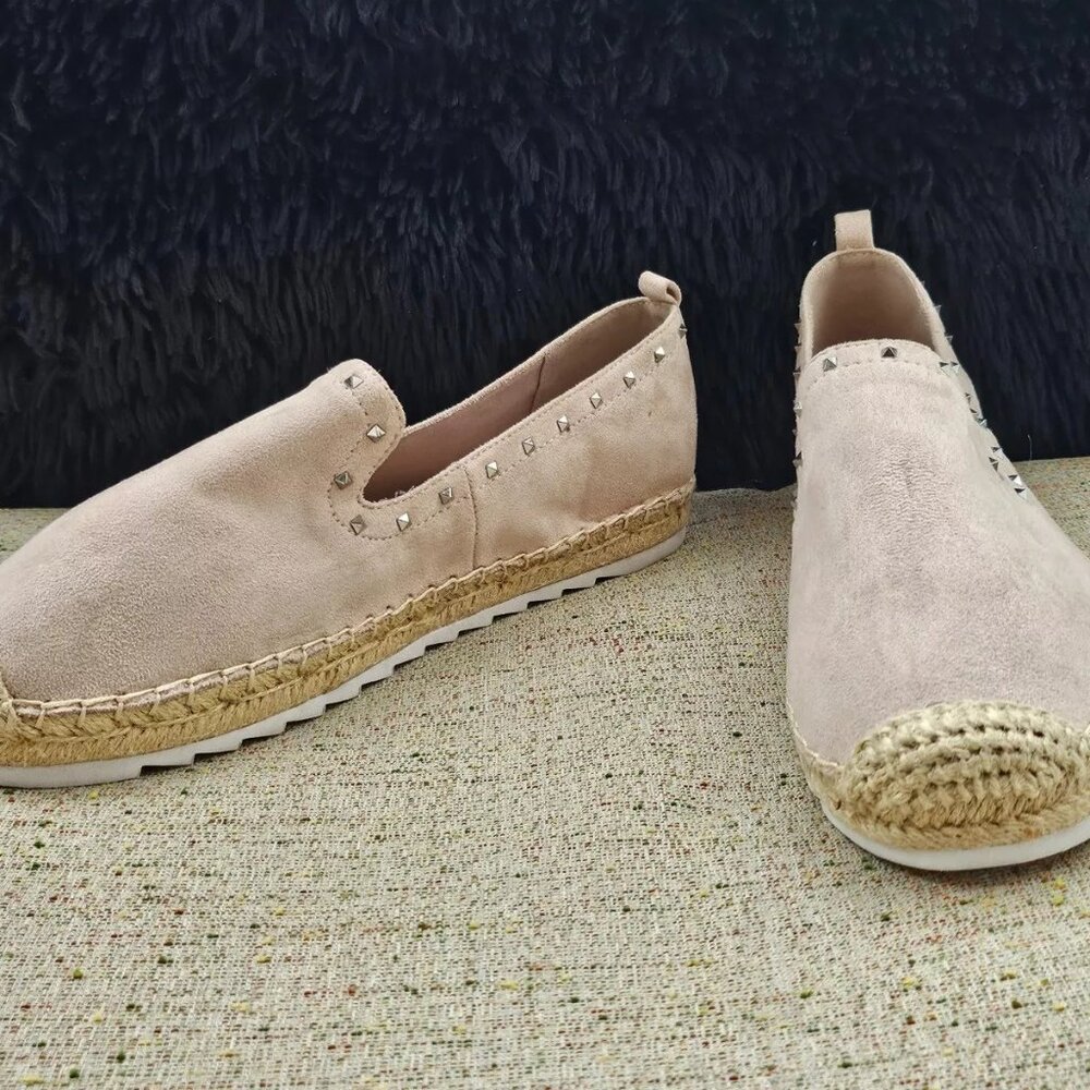 Marc Fisher Women shoes Loafer Slip On Light pink Suede fabric Size US 9.5 - Picture 5 of 11